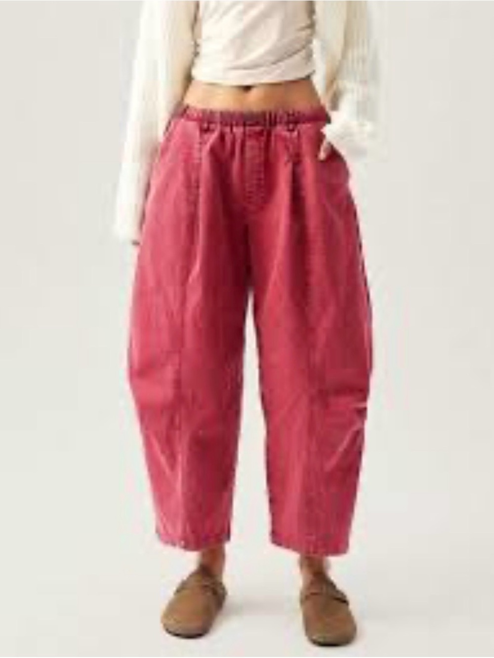 SHEIN Mid Rise Barrel Pants - Size M